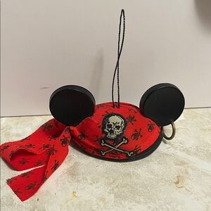 Disney Pirate Mickey Ears holiday ornament